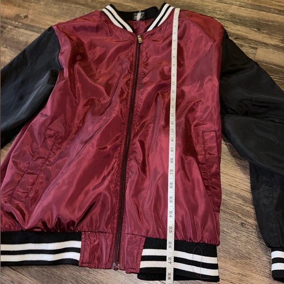 Original Deluxe Men’s black red white Varsity Jacket size XL - Picture 10 of 11